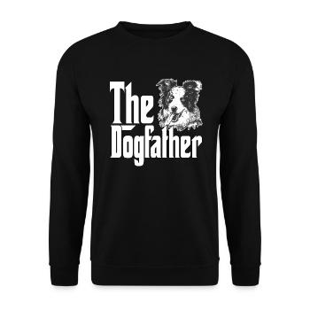 Border Collie Dog Papa Dogfather Dogs Daddy Father - Sweat-shirt Unisexe - noir - Devant - Alina (178cm) & Michal (187cm)