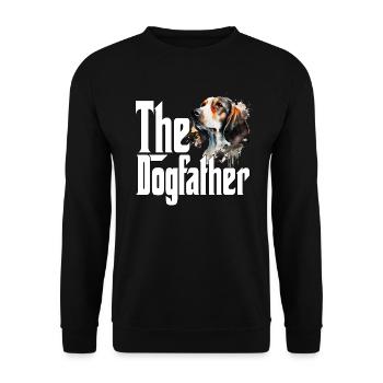Beagle Dog Dad Dogfather Dogs Daddy Father Rottie - Unisex Sweatshirt - black - Front - Alina (178cm) & Michal (187cm)