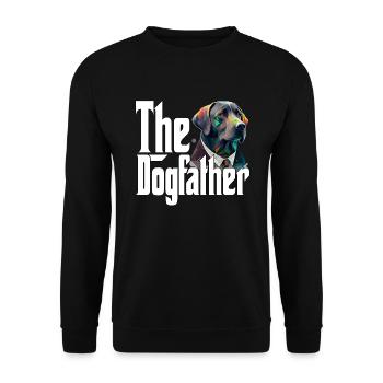 Labrador Retriever Dog Dad Dogfather Dogs Daddy Fa - Unisex Sweatshirt - black - Front - Alina (178cm) & Michal (187cm)