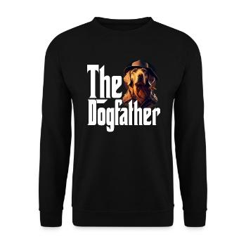 Golden Retriever Dog Dad Dogfather Dogs Daddy Fath - Unisex Sweatshirt - black - Front - Alina (178cm) & Michal (187cm)