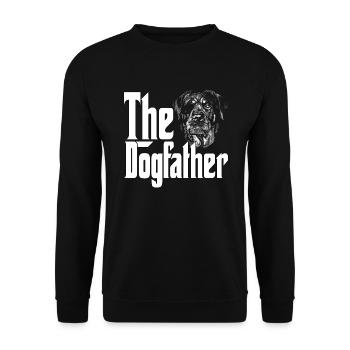 Rottweiler Eyepatch Dog Dad Dogfather Dogs Daddy F - Sweat-shirt Unisexe - noir - Devant - Alina (178cm) & Michal (187cm)