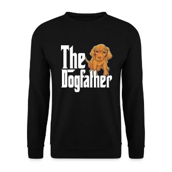 Magyar Vizsla Puppy Dog Dad Dogfather Dogs Daddy F - Sweat-shirt Unisexe - noir - Devant - Alina (178cm) & Michal (187cm)