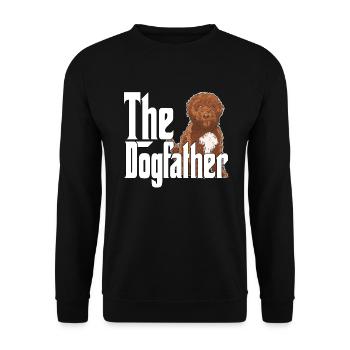 Cockapoo Dog Papa Dogfather Chiens Papa Père Rotti - Sweat-shirt Unisexe - noir - Devant - Alina (178cm) & Michal (187cm)