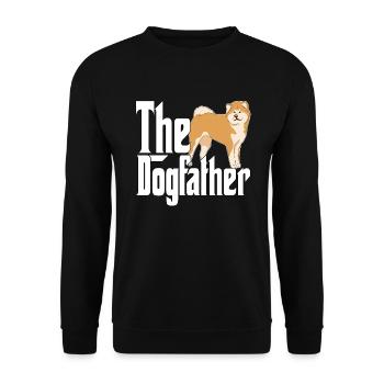 Akita Chien Papa Dogpère Chiens Papa Père Rottie - Sweat-shirt Unisexe - noir - Devant - Alina (178cm) & Michal (187cm)