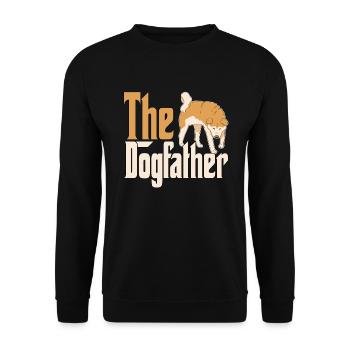 Akita Chien Papa Dogpère Chiens Papa Père Rottie - Sweat-shirt Unisexe - noir - Devant - Alina (178cm) & Michal (187cm)