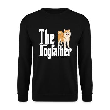 Akita Chien Papa Dogpère Chiens Papa Père Rottie - Sweat-shirt Unisexe - noir - Devant - Alina (178cm) & Michal (187cm)
