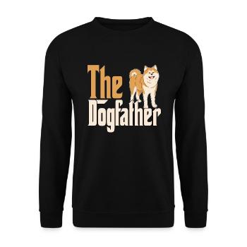 Akita Chien Papa Dogpère Chiens Papa Père Rottie - Sweat-shirt Unisexe - noir - Devant - Alina (178cm) & Michal (187cm)