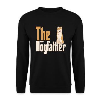 Akita Chien Papa Dogpère Chiens Papa Père Rottie - Sweat-shirt Unisexe - noir - Devant - Alina (178cm) & Michal (187cm)