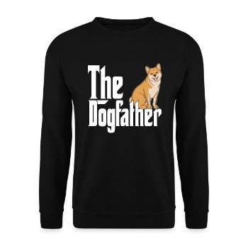 Shiba Inu Chien Papa Chien Père Chiens Papa Père Rott - Sweat-shirt Unisexe - noir - Devant - Alina (178cm) & Michal (187cm)