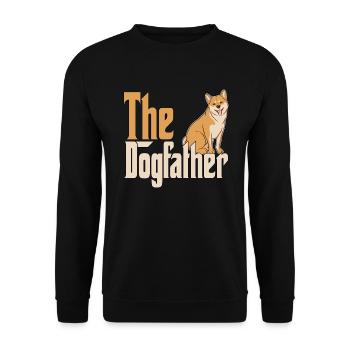 Shiba Inu Chien Papa Chien Père Chiens Papa Père Rott - Sweat-shirt Unisexe - noir - Devant - Alina (178cm) & Michal (187cm)