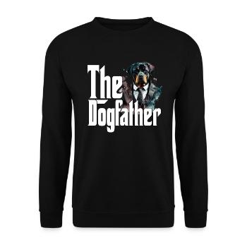 Rottweiler Dog Dad Dogfather Dogs Daddy Father Rot - Unisex Pullover - Schwarz - Vorne - Alina (178cm) & Michal (187cm)