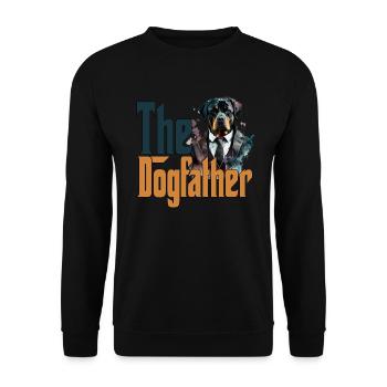 Rottweiler Dog Dad Dogfather Dogs Daddy Father Rot - Unisex Pullover - Schwarz - Vorne - Alina (178cm) & Michal (187cm)