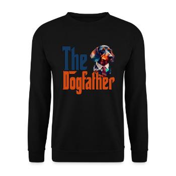 Teckel Chien Papa Dogpère Chiens Papa Père Rott - Sweat-shirt Unisexe - noir - Devant - Alina (178cm) & Michal (187cm)