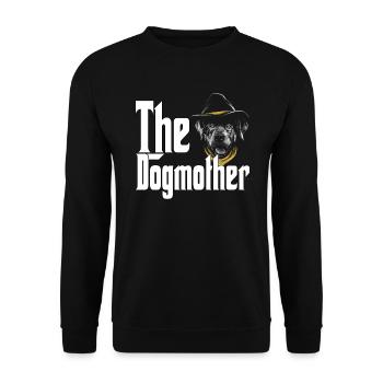 DogCowboy Dog Mom Dogmother Dogs Mommy - Unisex Sweatshirt - black - Front - Alina (178cm) & Michal (187cm)