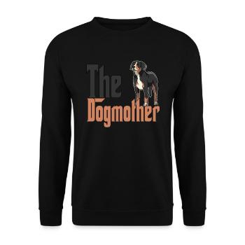 Chien de montagne suisse Maman Chienne Chienne Chiens Maman - Sweat-shirt Unisexe - noir - Devant - Alina (178cm) & Michal (187cm)