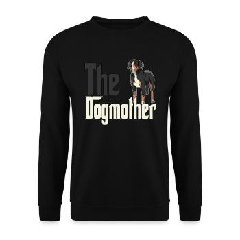 Chien de montagne suisse Maman Chienne Chienne Chiens Maman - Sweat-shirt Unisexe - noir - Devant - Alina (178cm) & Michal (187cm)