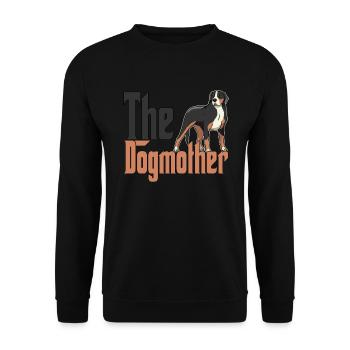 Chien de montagne suisse Maman Chienne Chienne Chiens Maman - Sweat-shirt Unisexe - noir - Devant - Alina (178cm) & Michal (187cm)