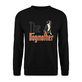 Chien de montagne suisse Maman Chienne Chienne Chiens Maman - Sweat-shirt Unisexe - noir - Devant - Alina (178cm) & Michal (187cm)