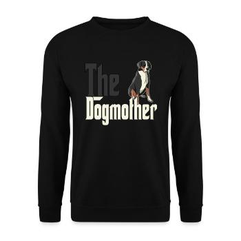 Chien de montagne suisse Maman Chienne Chienne Chiens Maman - Sweat-shirt Unisexe - noir - Devant - Alina (178cm) & Michal (187cm)