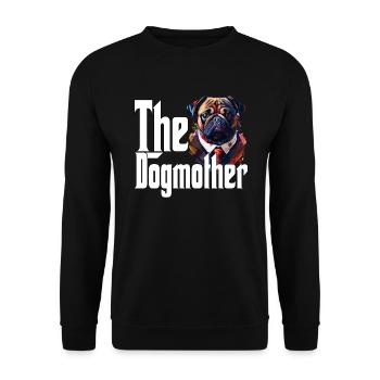 Carlin Chien Maman Chienne Chiens Maman - Sweat-shirt Unisexe - noir - Devant - Alina (178cm) & Michal (187cm)