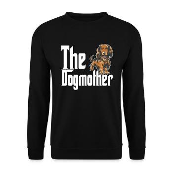 Teckel Chien Maman Chienne Chiens Maman - Sweat-shirt Unisexe - noir - Devant - Alina (178cm) & Michal (187cm)