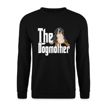 Bouvier Bernois Chien Maman Chienmère Chiens MamanB - Sweat-shirt Unisexe - noir - Devant - Alina (178cm) & Michal (187cm)