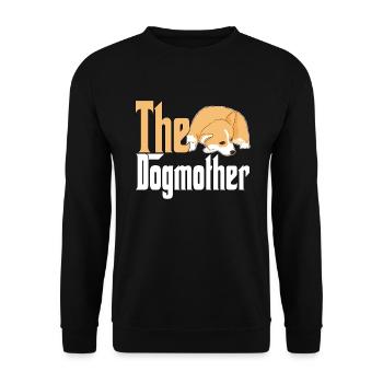 Corgi Dog Mom Dogmother Dogs Mommy - Unisex Sweatshirt - black - Front - Alina (178cm) & Michal (187cm)
