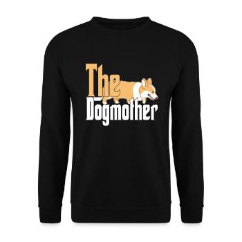 Corgi Dog Mom Dogmother Dogs Mommy - Unisex Sweatshirt - black - Front - Alina (178cm) & Michal (187cm)