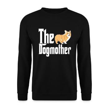 Corgi Dog Mom Dogmother Dogs Mommy - Unisex Pullover - Schwarz - Vorne - Alina (178cm) & Michal (187cm)
