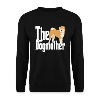 Akita Dog Mom Dogmother Dogs Mommy - Unisex Sweatshirt - black - Front - Alina (178cm) & Michal (187cm)