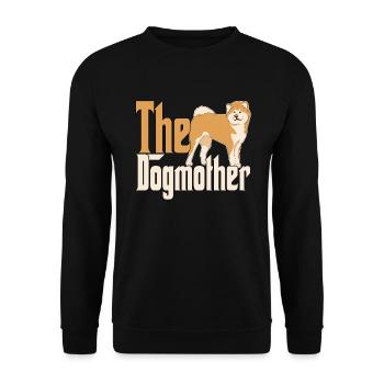 Akita Chien Maman Chienne Chiens Maman - Sweat-shirt Unisexe - noir - Devant - Alina (178cm) & Michal (187cm)