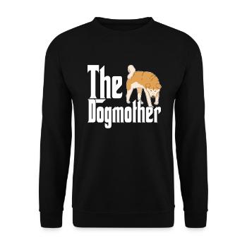 Akita Chien Maman Chienne Chiens Maman - Sweat-shirt Unisexe - noir - Devant - Alina (178cm) & Michal (187cm)