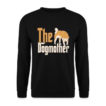 Akita Chien Maman Chienne Chiens Maman - Sweat-shirt Unisexe - noir - Devant - Alina (178cm) & Michal (187cm)