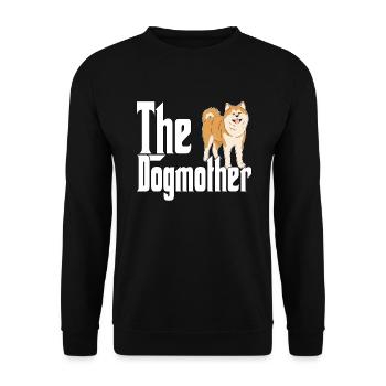 Akita Chien Maman Chienne Chiens Maman - Sweat-shirt Unisexe - noir - Devant - Alina (178cm) & Michal (187cm)