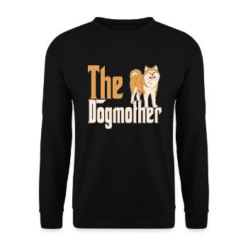 Akita Chien Maman Chienne Chiens Maman - Sweat-shirt Unisexe - noir - Devant - Alina (178cm) & Michal (187cm)