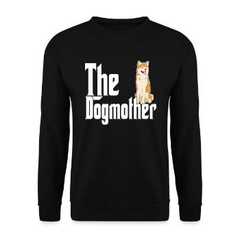 Akita Chien Maman Chienne Chiens Maman - Sweat-shirt Unisexe - noir - Devant - Alina (178cm) & Michal (187cm)