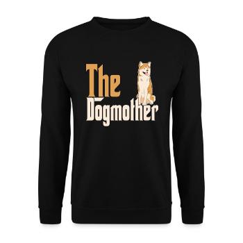 Akita Chien Maman Chienne Chiens Maman - Sweat-shirt Unisexe - noir - Devant - Alina (178cm) & Michal (187cm)