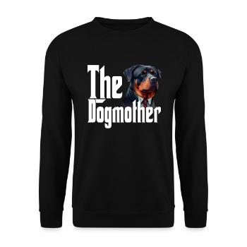 Rottweiler Chien Maman Chienne Chiens Maman Rottie - Sweat-shirt Unisexe - noir - Devant - Alina (178cm) & Michal (187cm)
