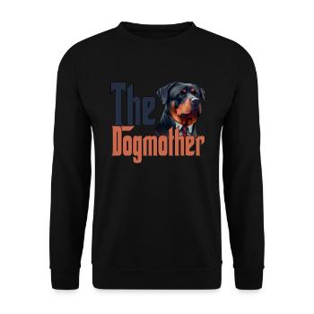 Rottweiler Chien Maman Chienne Chiens Maman Rottie - Sweat-shirt Unisexe - noir - Devant - Alina (178cm) & Michal (187cm)