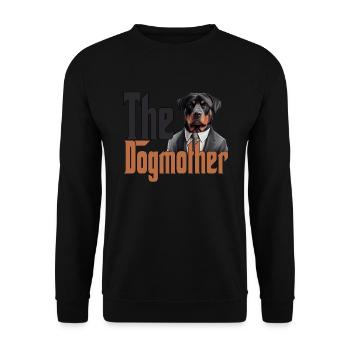 Rottweiler Chien Maman Chienne Chiens Maman Rottie - Sweat-shirt Unisexe - noir - Devant - Alina (178cm) & Michal (187cm)