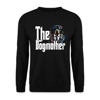 Rottweiler Chien Maman Chienne Chiens Maman Rottie - Sweat-shirt Unisexe - noir - Devant - Alina (178cm) & Michal (187cm)