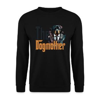 Rottweiler Chien Maman Chienne Chiens Maman Rottie - Sweat-shirt Unisexe - noir - Devant - Alina (178cm) & Michal (187cm)