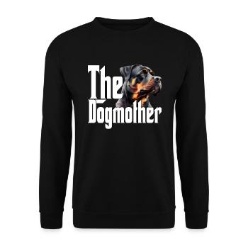 Rottweiler Chien Maman Chienne Chiens Maman Rottie - Sweat-shirt Unisexe - noir - Devant - Alina (178cm) & Michal (187cm)