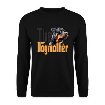 Rottweiler Chien Maman Chienne Chiens Maman Rottie - Sweat-shirt Unisexe - noir - Devant - Alina (178cm) & Michal (187cm)