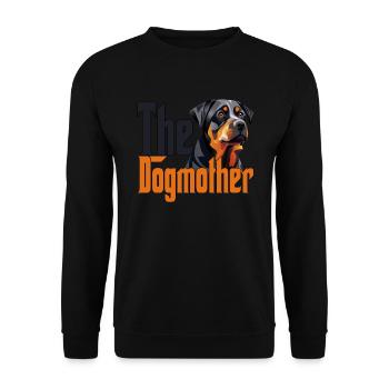 Rottweiler Chien Maman Chienne Chiens Maman Rottie - Sweat-shirt Unisexe - noir - Devant - Alina (178cm) & Michal (187cm)