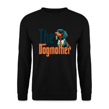 Teckel Chien Maman Chienne Chiens Maman Rottie - Sweat-shirt Unisexe - noir - Devant - Alina (178cm) & Michal (187cm)