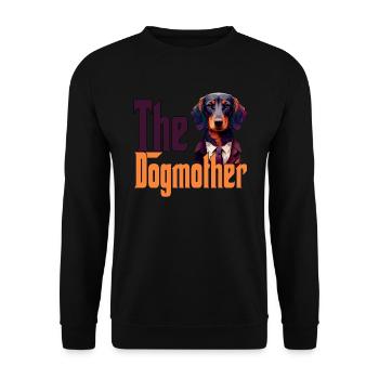 Teckel Chien Maman Chienne Chiens Maman Rottie - Sweat-shirt Unisexe - noir - Devant - Alina (178cm) & Michal (187cm)