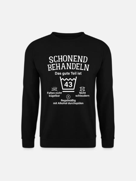 43. Geburtstag Schonend Behandeln 43 Teil Ist 43 - Unisex Pullover - Schwarz