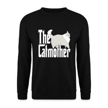 Cat Mom The Catmother Crazy Cat Mother Kitty Mommy - Unisex Sweatshirt - black - Front - Alina (178cm) & Michal (187cm)