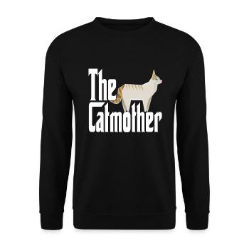 Cat Mom The Catmother Crazy Cat Mother Kitty Mommy - Unisex Sweatshirt - black - Front - Alina (178cm) & Michal (187cm)
